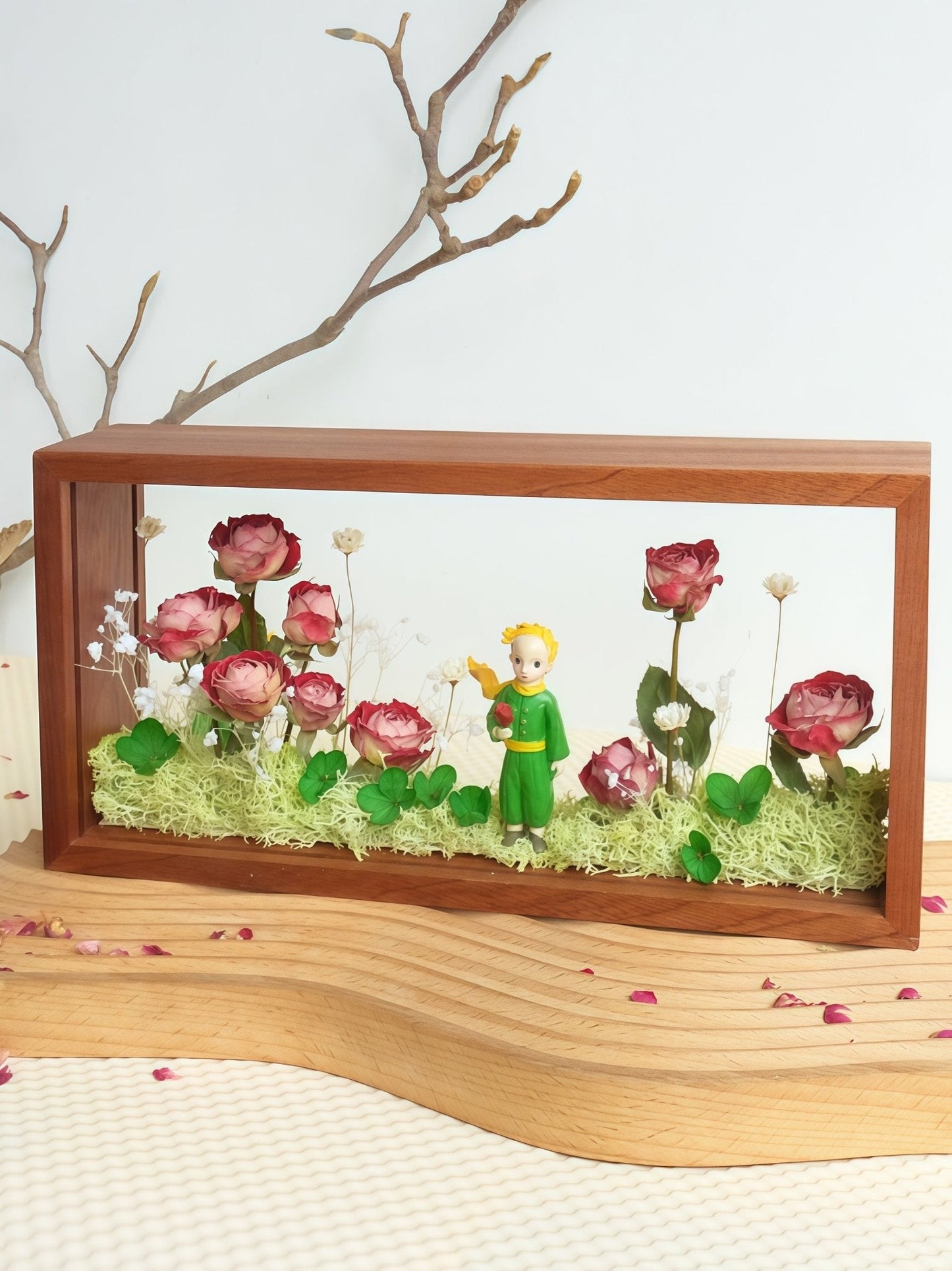 Ma Rose Unique - L'Art de la Boîte d'Ombre Le Petit Prince