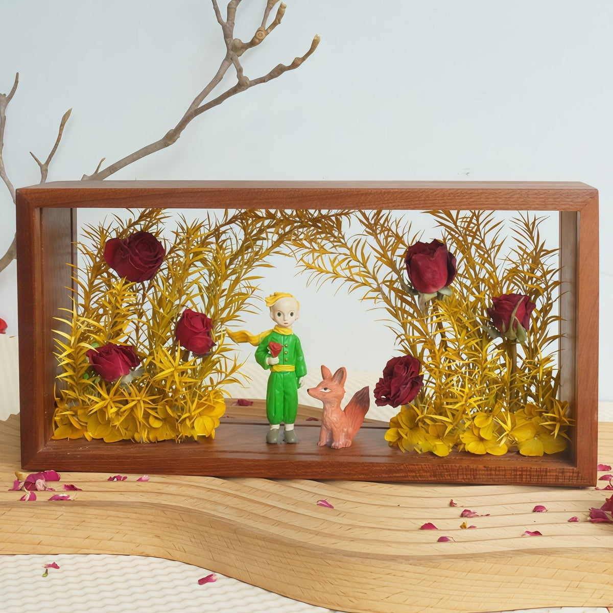 Ma Rose Unique - L'Art de la Boîte d'Ombre Le Petit Prince