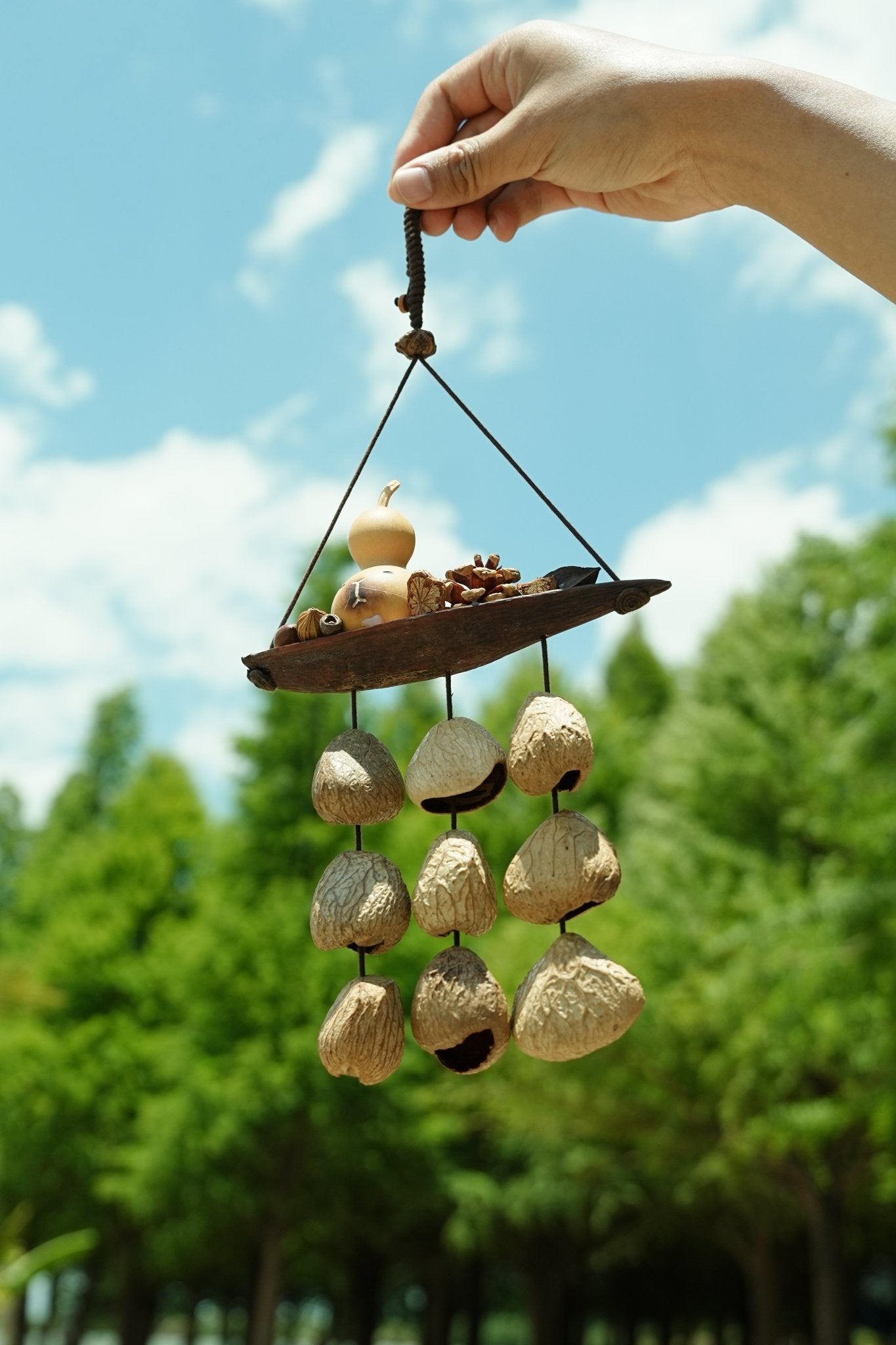 The Lucky Gourd Ark - Handcrafted Wind Chime