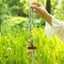 The Meadow Breeze - Macramé Phone Wristlet with Natural Seeds & Gemstones