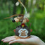 The Monkey King Guardian - Nut Shell Monkey Doll with Feathers & Staff