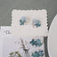 Real Blue Hydrangea Earrings with Pearl & Crystal Drop