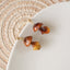 Boucles d'oreilles en champignon chanterelle doré - Bijoux botaniques faits à la main