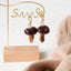 Boucles d'oreilles en champignon chanterelle doré - Bijoux botaniques faits à la main
