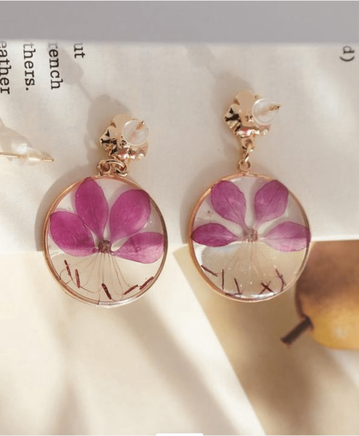 Pendientes de Azalea Púrpura Real Dancing Bloom