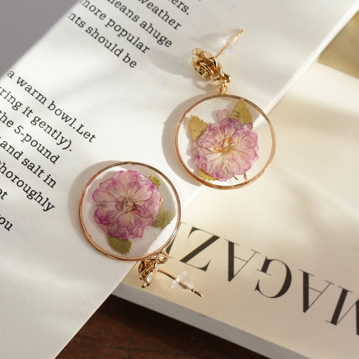 Boucles d'oreilles Sakura Dream Double Fleur de Cerisier