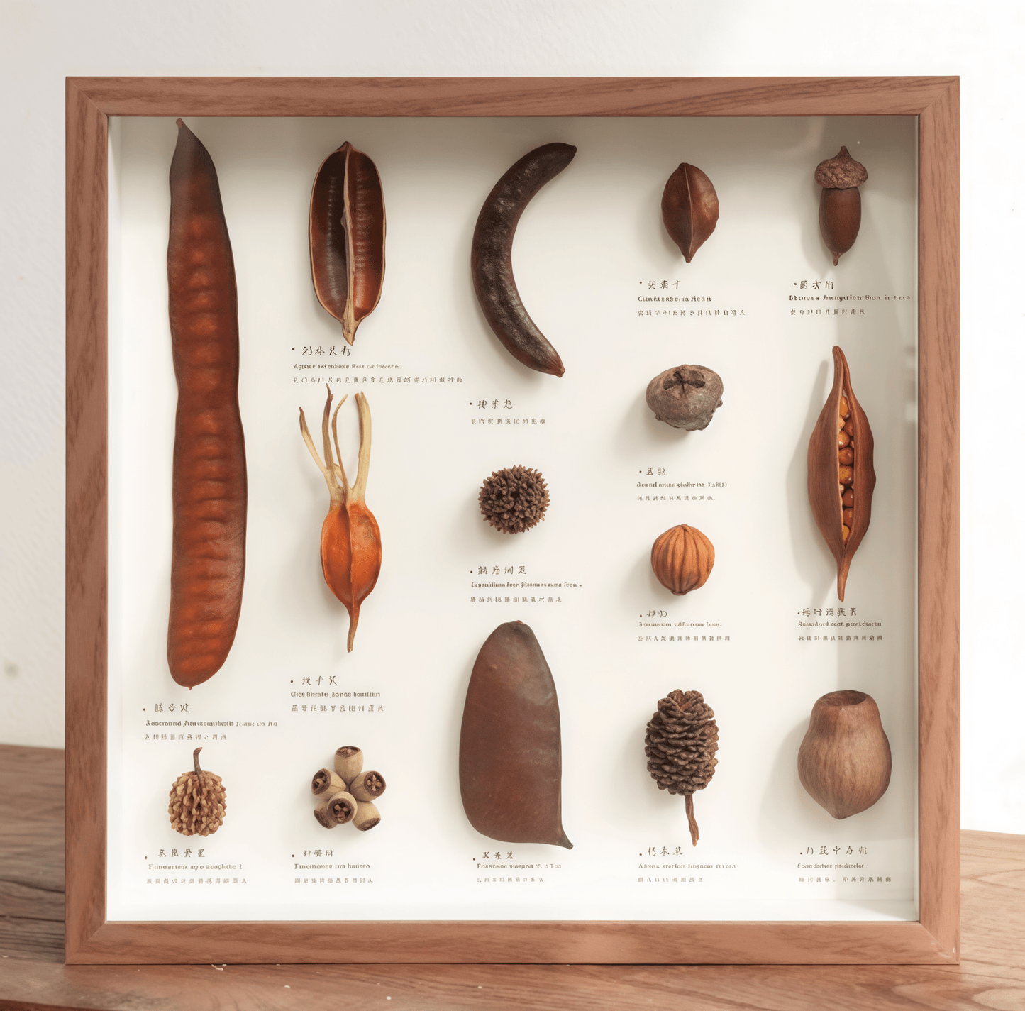La Bóveda de Semillas de la Selva Tropical - Arte en Caja de Sombra