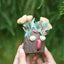 Le perroquet rock star - Figurine d'oiseau artisanale funky
