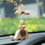The Lucky Gourd Rider - Real Calabash & Wooden Elephant Phone Stand