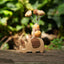The Lucky Gourd Rider - Real Calabash & Wooden Elephant Phone Stand