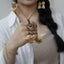 The Sunset Weaver - Bronze Woven Mandala Necklace