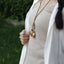 The Sunset Weaver - Bronze Woven Mandala Necklace