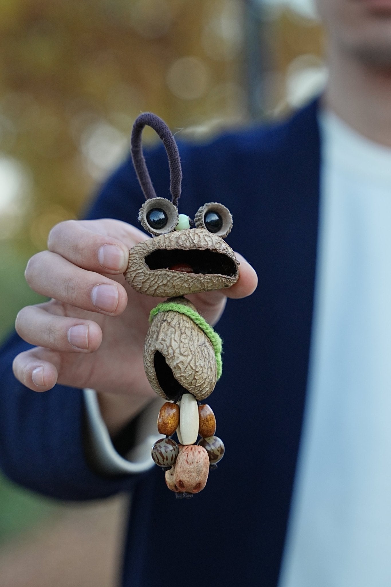 The Wandering Frog - Unique Big-Mouth Charm with Mini Bag