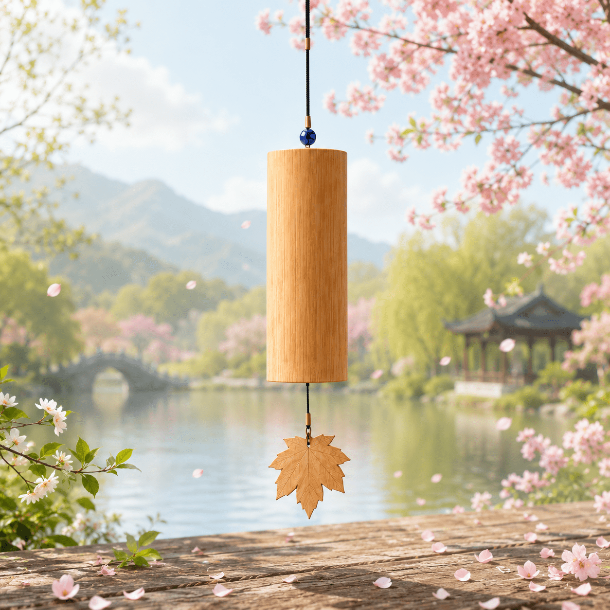The Zen Bamboo - Handcrafted Natural Bamboo Wind Chime