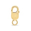 Collier à charms en marquise et barre à deux brins en or jaune 14K