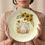 Yellow Sunflower Kitty Collectible Plate