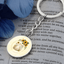 Yellow Sunflower Kitty Keychain