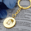 Yellow Sunflower Kitty Keychain