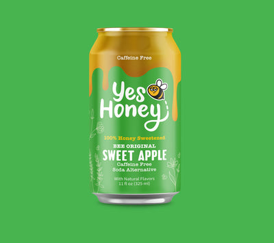 Alternativa al refresco de manzana dulce Bee Original