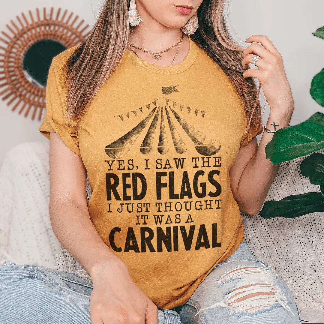 Sassy Red Flags Carnival Tee
