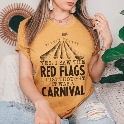 Sassy Red Flags Carnival Tee