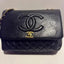 Flap with Top Black Lux Bag
