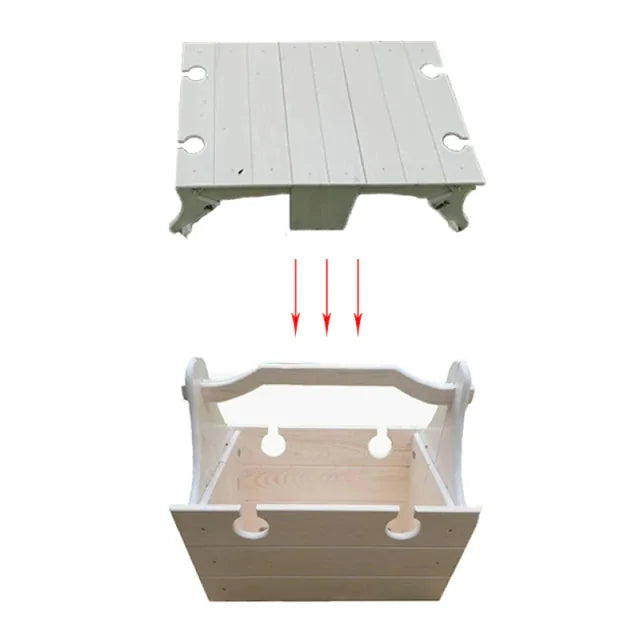Folding Picnic Basket and Table