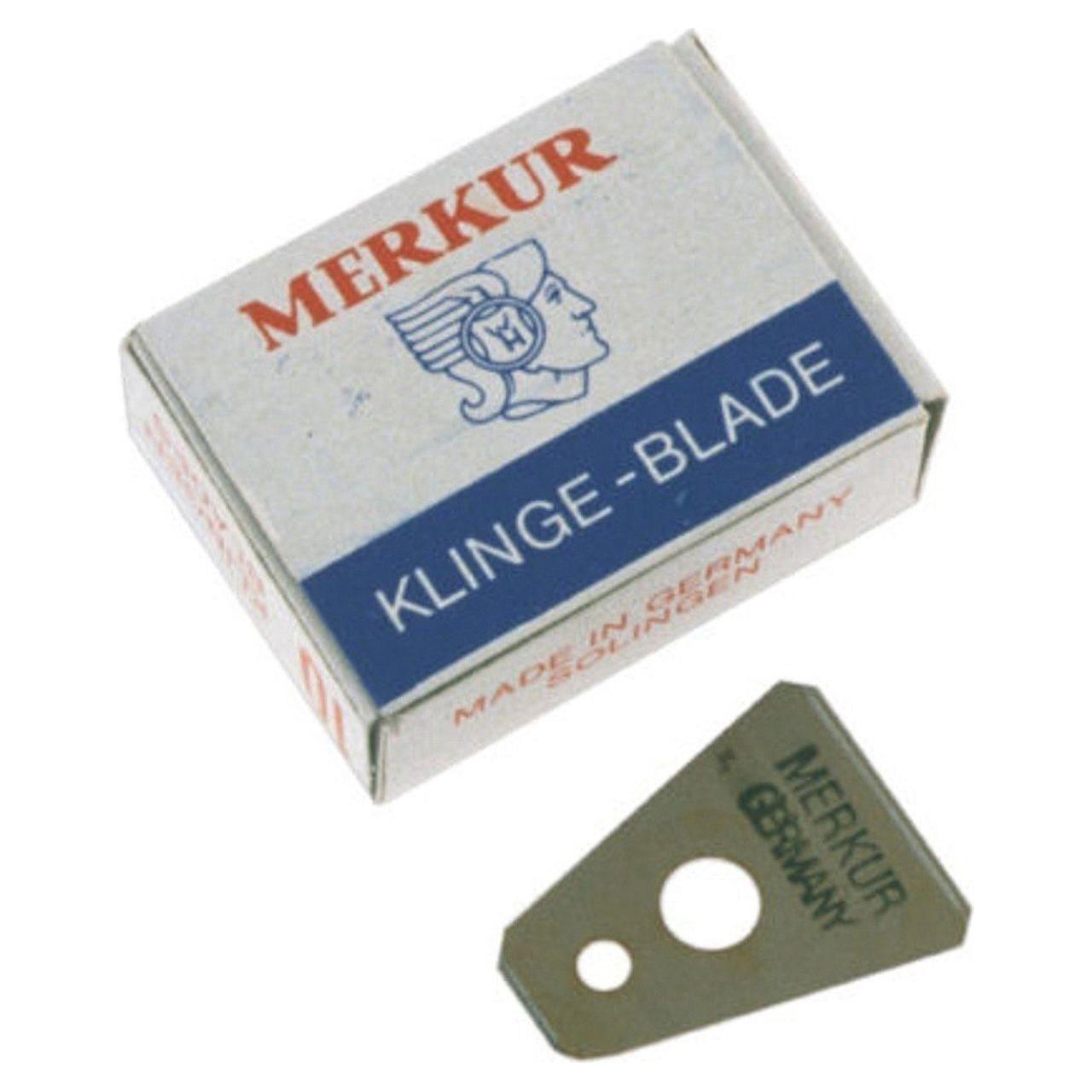Cuchillas de Afeitar para Bigote y Cejas Merkur - Paquete de 10