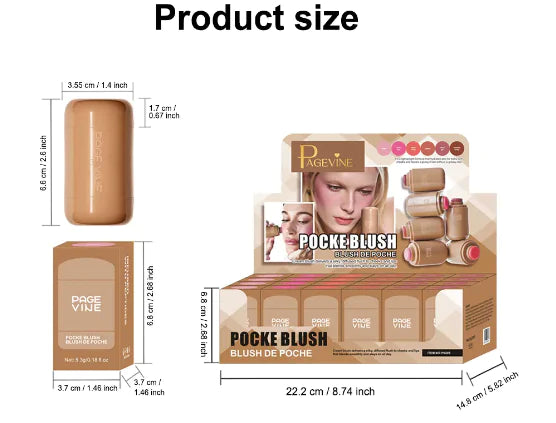 Pocket Blush Stick - Effortless Color On-the-Go
