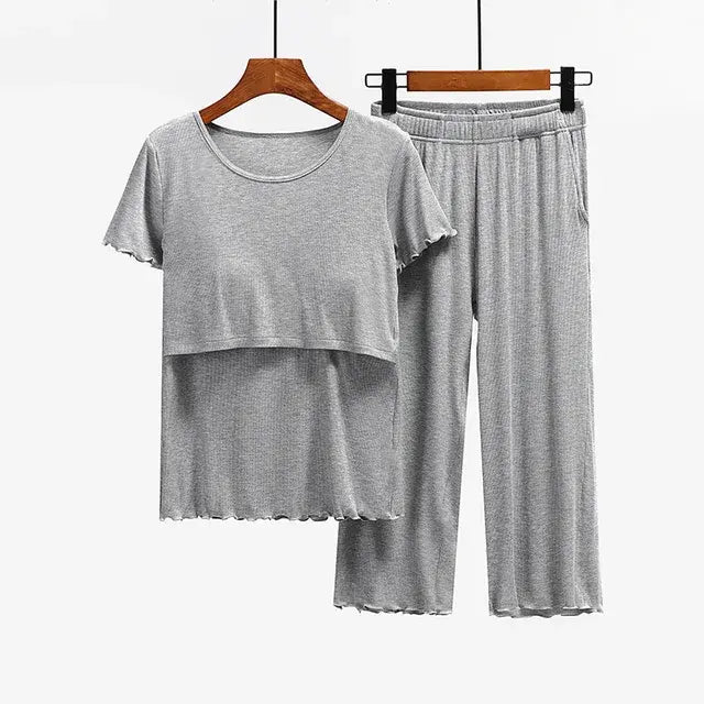 Premium Maternity Sleepwear Set for Comfort and Style
