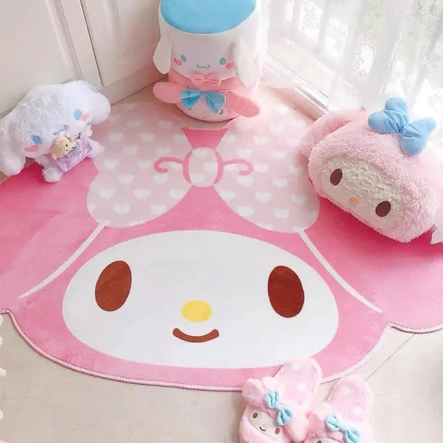 Tapis de sol en fourrure douce pour salon