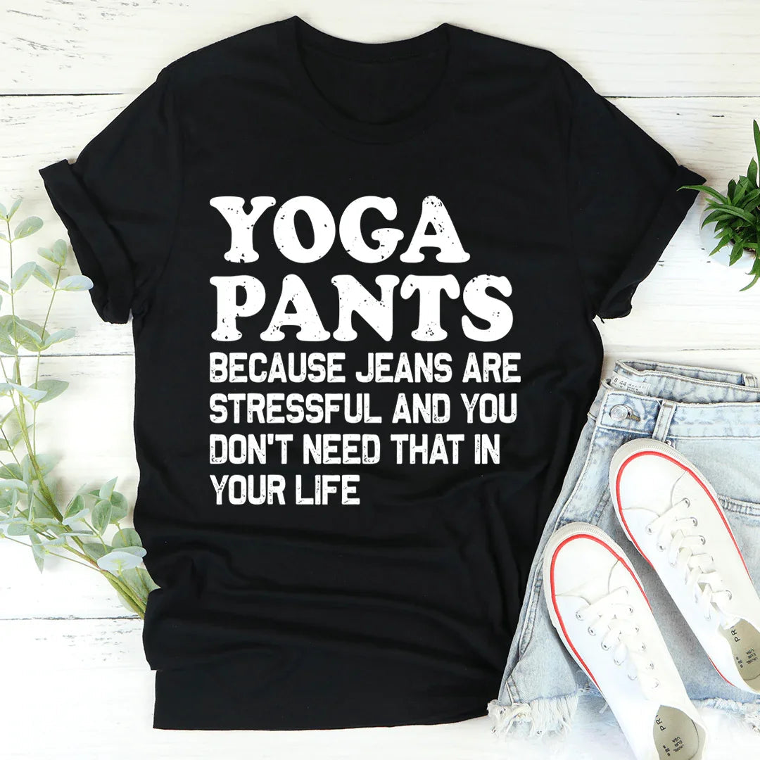 Camiseta de pantalones de yoga
