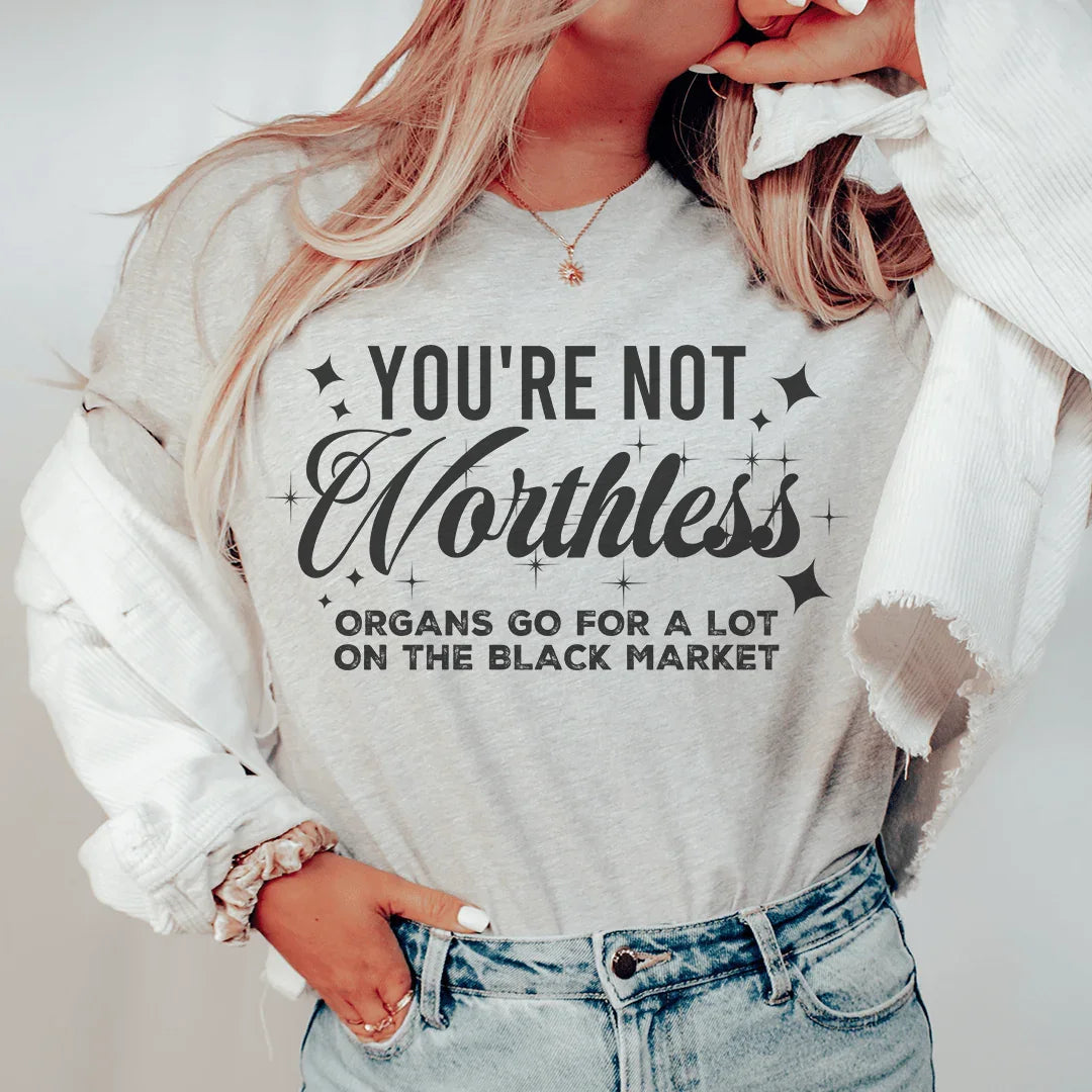 T-shirt Vous n'êtes pas sans valeur