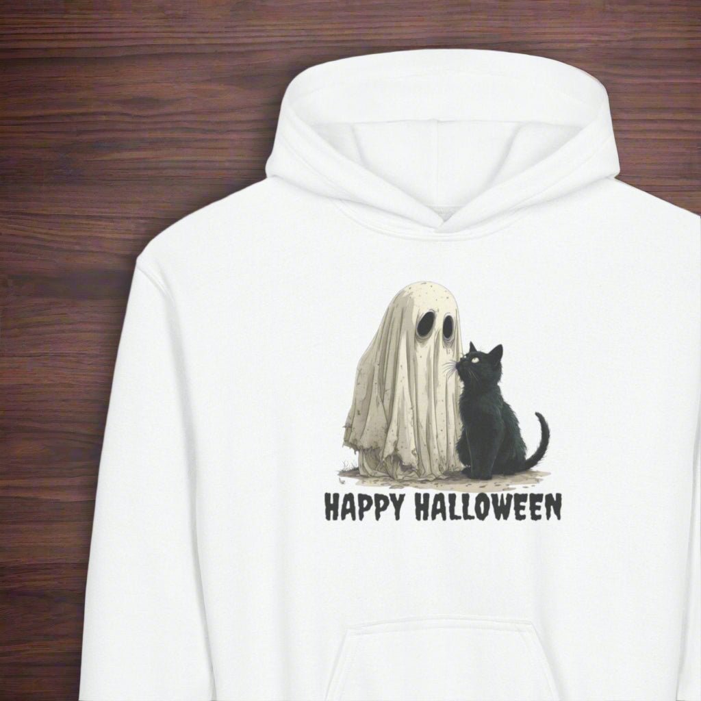 Hoodie fantôme et chat Halloween pour enfants pour des célébrations festives