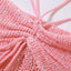 Conjunto de Falda Mini de Crochet Desgastado Dulce Como el Azúcar