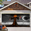 Banner de puerta de garaje Halloween Bosque Nebuloso