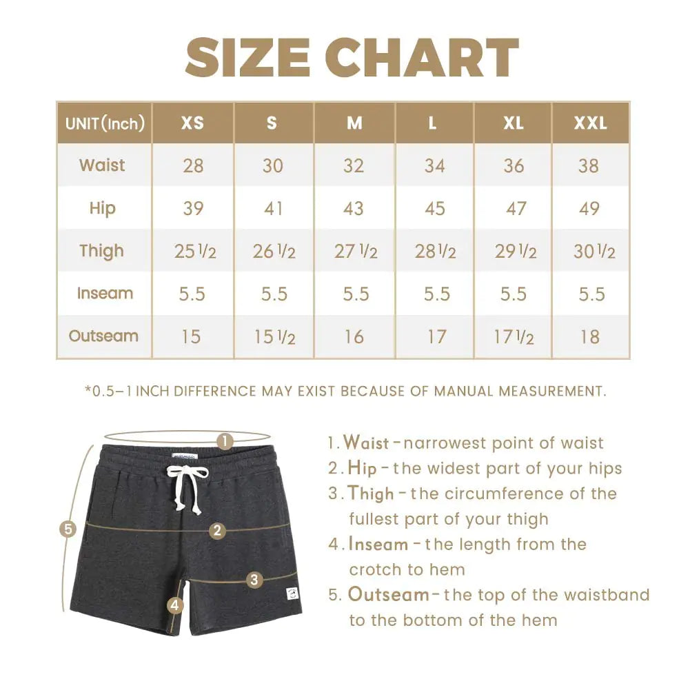 Shorts de Gimnasia Atlética para Hombre maamgic - 5.5" Cintura Elástica Casual