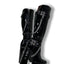 Bottes à talons hauts à plateforme chunky Frankie Hsu - Noir verni