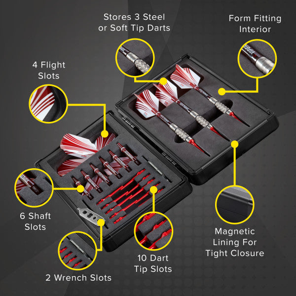 Sinister Magnetic Dart Case - Ultimate Protection & Style - Korvel