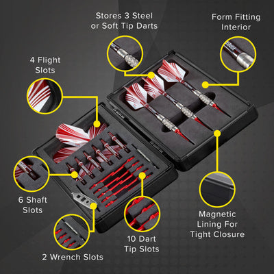Sinister Magnetic Dart Case - Ultimate Protection & Style - Korvel