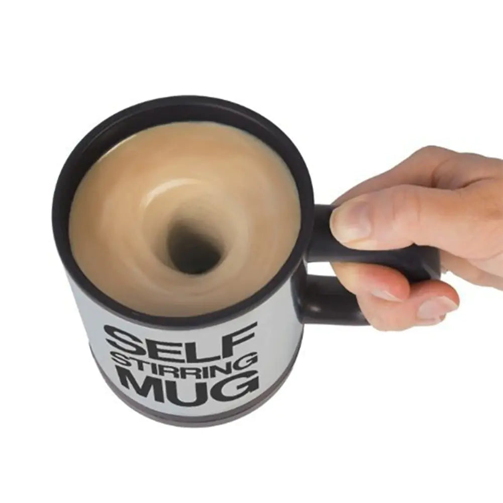 Premium Self Stirring Coffee Mug - 400ml Stainless Steel