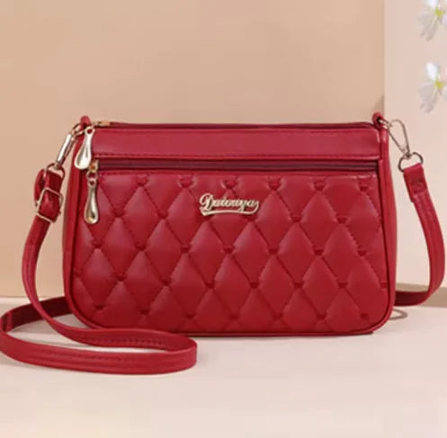 Bolso Cruzado de Cuadro de Diamante Elegante
