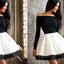 Ensemble de Robe Élégante Noir et Blanc pour Femmes