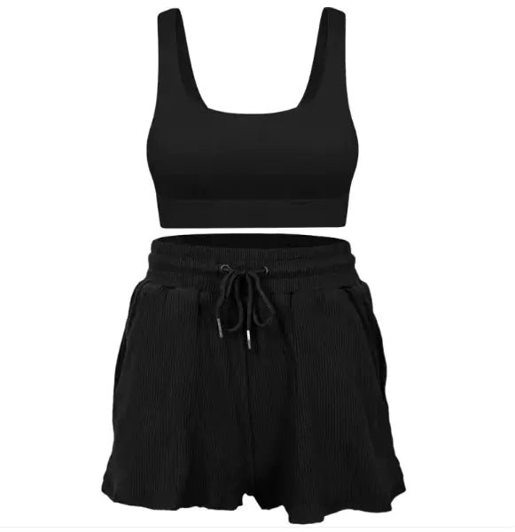 Premium Loose Short Sleeve Yoga Suit