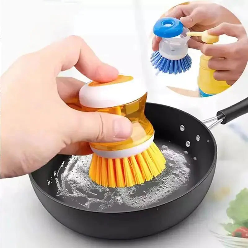 Cepillo de Cocina con Dispensador de Jabón