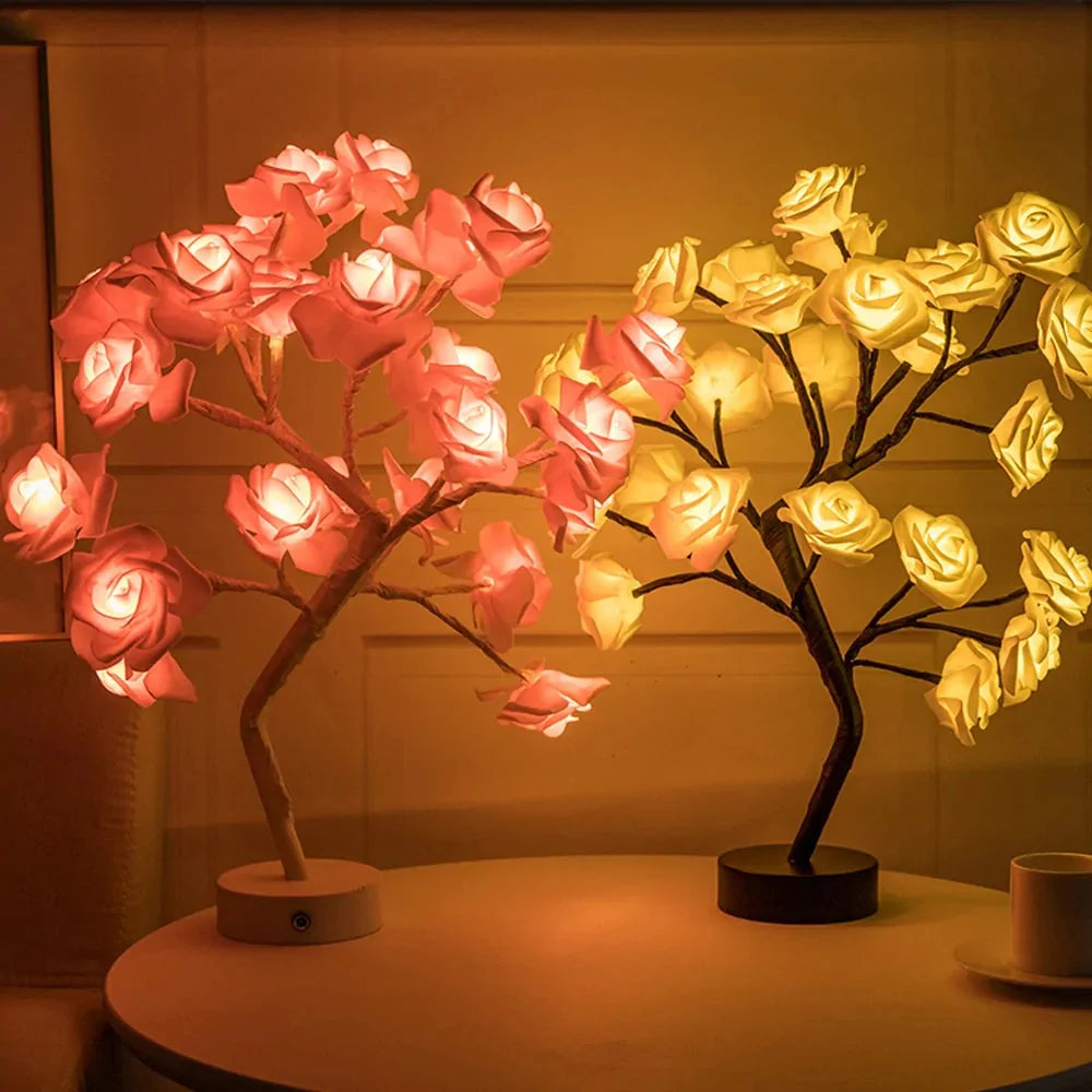 Enchanting LED Rose Flower Table Lamp