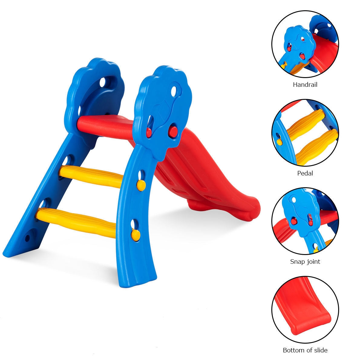 Tobogán Plegable Premium para Interiores y Exteriores para Niños