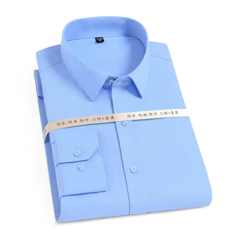Hydrophobic Short Sleeve Business Shirt for Men