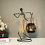Candelabro en Forma de Linterna - Decoración de Hogar Inspirada en el Estilo Nórdico