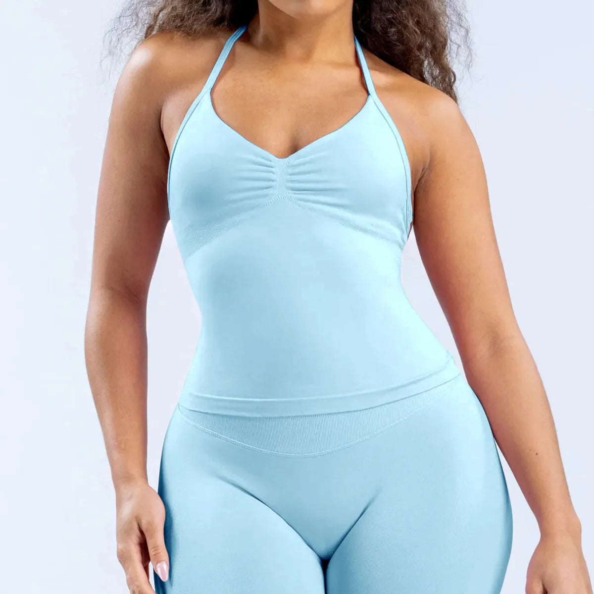 Top Deportivo Sin Costuras de Nylon Mate